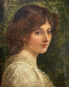 WALKER John Hanson 1844-1933,Portrait of a Lady,David Lay GB 2022-08-04