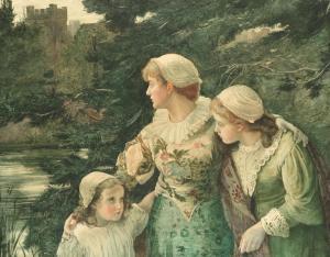 WALKER Marcella 1872-1901,The village maids with fearful glance avoid the an,1880,Bonhams 2018-11-13