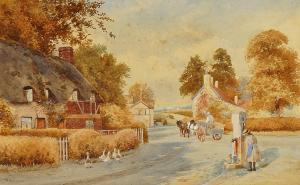 WALKER Robert Hollands 1882-1922,A girl collecting water,Bellmans Fine Art Auctioneers GB 2021-09-07