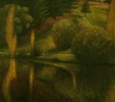 WALKER Thornton 1953,Landscape (Lake Daylesford, Autumn),1992,Menzies Art Brands AU 2003-11-26