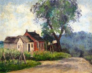 WALKER Vivian June 1903,Farm House; Coastal Landscape,Westbridge CA 2020-03-29