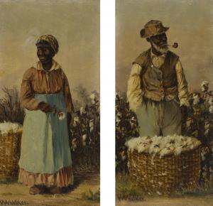 WALKER William Aiken 1838-1930,'COTTON PICKERS':TWO PAINTINGS,Sotheby's GB 2018-05-23