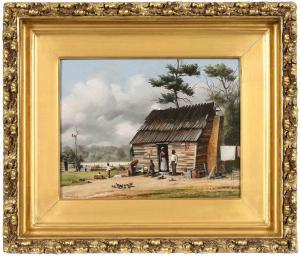 WALKER William Aiken 1838-1930,Sharecropper's Cabin,Brunk Auctions US 2024-01-10