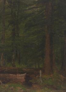 WALL Alfred S 1825-1896,Forest with logs,Aspire Auction US 2016-05-28