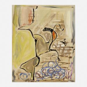 WALL Leon 1919-1980,Abstract Composition,1958,Rago Arts and Auction Center US 2021-04-28