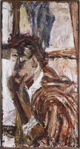 WALL Ruth 1917-2009,Self-Portrait in Brown,Clars Auction Gallery US 2020-12-12