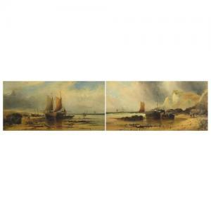 Wall W 1800-1800,Moored fishing boats,19th century,Eastbourne GB 2019-11-07