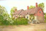 WALLACE John 1841-1905,Thatched cottages,1895,Bearne's GB 2007-04-24