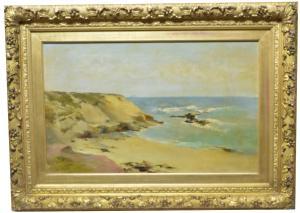 WALLACE John,View on the North East coast with a ship on the ho,1900,Anderson & Garland 2020-12-07