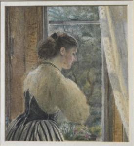 WALLACE Robert Bruce 1867-1881,At The Window,Gilding's GB 2019-12-17