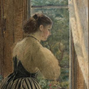 WALLACE Robert Bruce 1867-1881,At The Window,Gilding's GB 2019-11-26