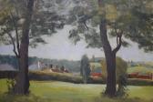 WALLACE Ruby,Impressionist rural wooded village scene,Cuttlestones GB 2019-03-14