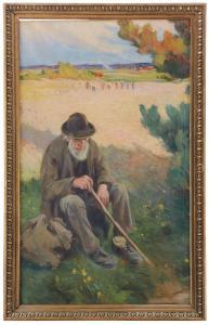 WALLANDER Alf, Alfred 1862-1914,Vilande man,Uppsala Auction SE 2023-03-14