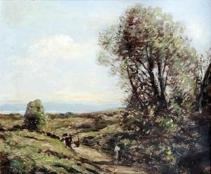 WALLER Frank 1842-1923,Country path rural landscape,Canterbury Auction GB 2014-12-02