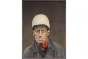 WALLER Jurgen,Herrenportrait mit Helm (mit nachträglicher Plasti,1974,Reiner Dannenberg 2015-09-11