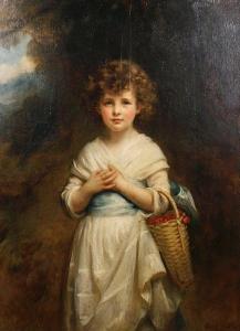 WALLER Mary Lemon,Portrait of Moira Goff as a child, standing ina la,1902,Bonhams GB 2010-03-02