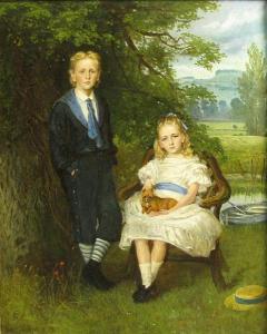 WALLER Mary Lemon,Twins,1875,Bonhams GB 2009-12-20