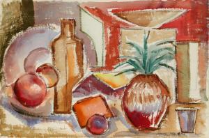 WALLERSTEIN Harold 1924-2007,Tropical Still Life with Pineapple,Ro Gallery US 2024-03-23