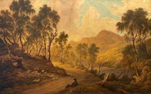 WALLIS Joshua 1789-1862,Paesaggio con pastore e gregge,Galleria Pananti Casa d'Aste IT 2022-07-19