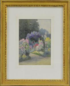 WALLIS Rosa 1857-1930,Path through a Summer Garden,Skinner US 2017-11-17