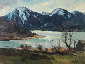 WALLRAP Herman J 1923-1989,View on Tegernsee,Auctionata DE 2016-05-04