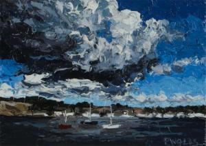 WALLS Paul 1965,GATHERING CLOUDS, STRANGFORD LOUGH REPRISE,Ross's Auctioneers and values 2022-12-14