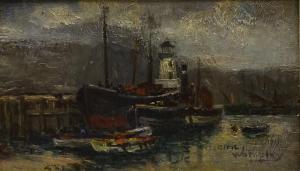 Walmsley James Ulric,Fishing Boats in Scarborough Harbour,David Duggleby Limited 2018-09-14