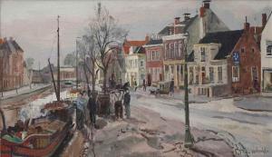 WALRECHT Bernardus H.D., Ben 1911-1980,Along the Schuitendiep, Groningen,Christie's GB 2016-12-13