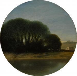 WALS Goffredo, Gottfried,Landscape with a Farm and Trees Beside a River,Sotheby's 2021-10-18
