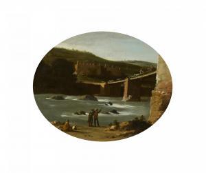 WALS Goffredo, Gottfried 1595-1638,River Landscape with Stone Bridge,Van Ham DE 2023-05-15