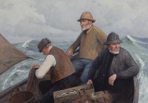 WALSETH Niels 1914-2001,Scenery with fishermen,Bruun Rasmussen DK 2023-11-06
