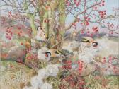 WALSH Elizabeth Morse 1900-1900,GOLDFINCHES,20th century,Penrith Farmers & Kidd's plc GB 2008-03-12