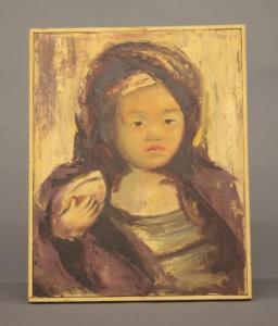 WALT Green 1900-1900,Portrait of a girl,1960,Quinn's US 2015-06-13