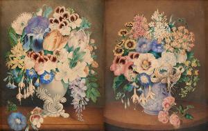 WALTER Emma 1855-1891,Compositions florales printanières,Horta BE 2021-03-23
