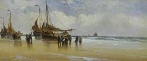 WALTER H,Coastal scene with fishing boats and figures,Golding Young & Co. GB 2020-02-26