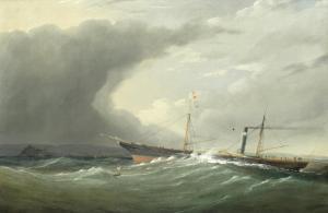WALTER OF BRISTOL Joseph 1783-1856,The paddle steamer Cornwall off the coast,Bonhams GB 2017-10-18