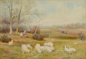 WALTER Robert Holland,Sheep Grazing and Farmer Ploughing,Morgan O'Driscoll IE 2021-08-09