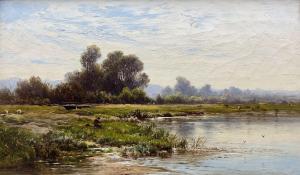 WALTER Williams Alfred 1824-1905,The River Mole near Bletchworth - Surr,1875,David Duggleby Limited 2023-12-08