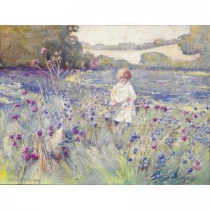 WALTERS A.M 1800-1900,PICKING FLOWERS,1909,Sotheby's GB 2007-01-25