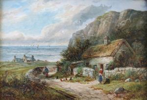 WALTERS E 1910,FISHERMAN````S COTTAGE, OLD COLWYN, NORTH WALES,Lawrences GB 2013-10-18