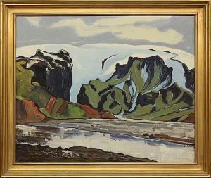 WALTERS Emile 1893-1977,Advancing Glacier,1937,Clars Auction Gallery US 2013-05-19
