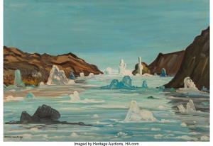 WALTERS Emile 1893-1977,Tunulliarfik Fjord, Greenland,1956,Heritage US 2019-10-10