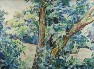 WALTERS Evan 1892-1951,tree and woodland,1931,Rogers Jones & Co GB 2021-11-06