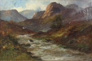 WALTERS Frank 1900-1900,mountain landscapes with streams running through,Ewbank Auctions 2020-03-19
