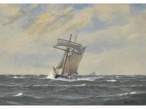WALTERS George,Sailing vessels in an open sea,19th,Gardiner Houlgate GB 2017-09-28