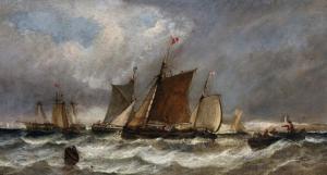 Walters H,A Shipping Scene in Choppy Waters,John Nicholson GB 2017-10-11