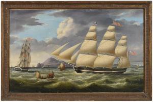 WALTERS Miles,The [Princess Charlotte] in Two Positions Inbound ,1830,Brunk Auctions 2019-01-26