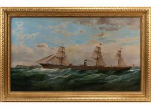 WALTERS Samuel,The S.S. City of Berlin Outward Bound Passing Cape,Neal Auction Company 2022-10-13