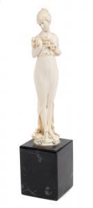 WALTHER L,figure of an elegant standing girl holding a garla,Reeman Dansie GB 2018-04-10