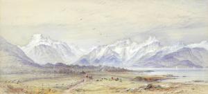 WALTON Elijah 1833-1880,The mountains of Hindo as seen from Melbo, Lofoten,Bonhams GB 2023-09-28